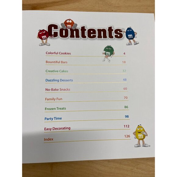 M&M's Fun Stuff Cookbook 2013 Kids Recipes Candy Cookies Cakes Hardcover - Picture 5 of 10